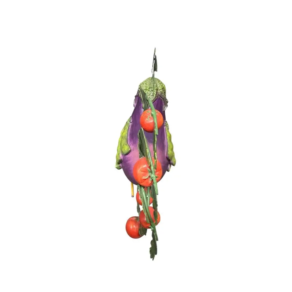 Farm Animal Vegetable Home Grown Garden Eggplant Rooster Anthropomorphic‎ Figure